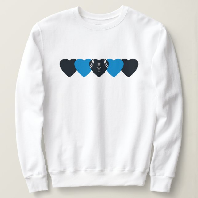 Camiseta Carolina Panthers Heart Football (Frente do Design)