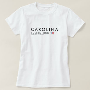 Camiseta Carolina Puerto Rico   Coordenadas Tee