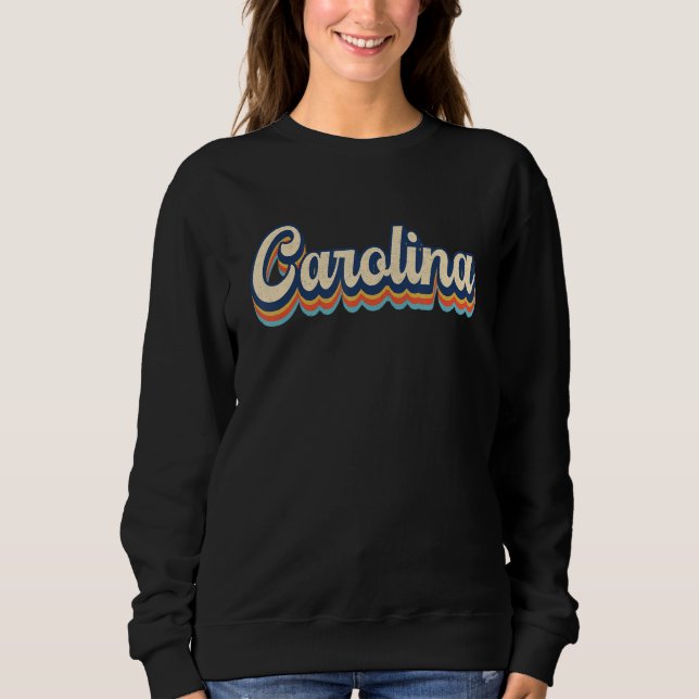 Camiseta Carolina Retro Vacation Trip Family Reunion Matchi (Frente)