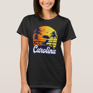 Camiseta Carolina Sunset Beach Retro