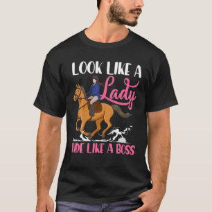 Camiseta Carona Como Chefe Cavalo de Barre Correndo Raios R