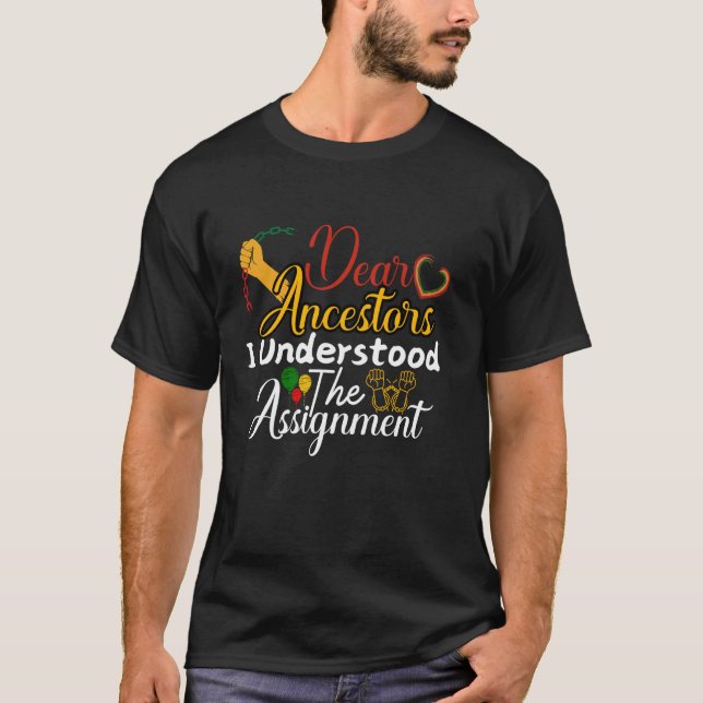 Camiseta Caros Ancestrais Eu Entendi A Atribuição Junetee (Frente)