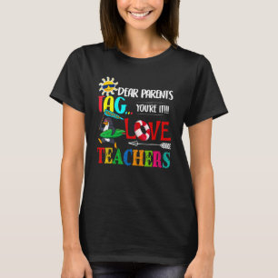 Camiseta Caros Pais Dizem Que Adoram Professores Pinguim