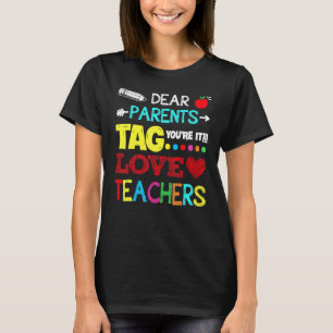 Camiseta Caros pais dizem que você ama a graduação do profe