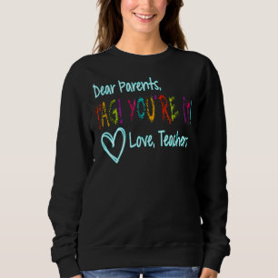 Camiseta Caros pais dizem que você ama professores no prime