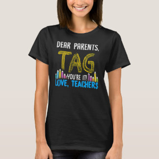Camiseta Caros pais dizem que você é professor apaixonado