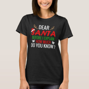 Camiseta Caros Papais noeis Antes De Explicar O Feliz Natal