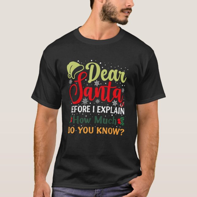 Camiseta Caros Papais noeis Antes De Explicar Quanto Vocês  (Frente)