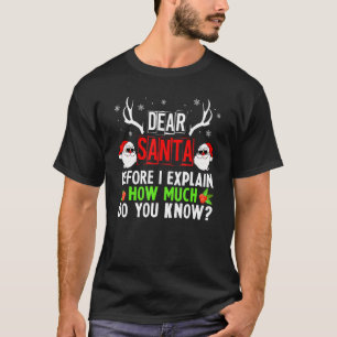 Camiseta Caros Papais noeis Antes De Explicar Quanto Vocês 