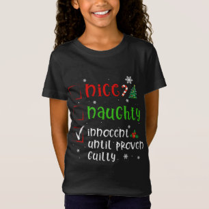 Camiseta Caros Papais noeis Belo Cristo Comprovado Culpado