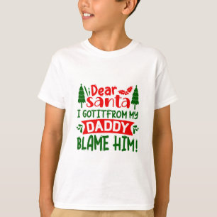 Camiseta Caros Papais noeis Culpam Minha Pai Engraçada Cit