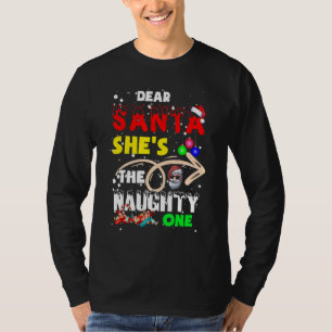 Camiseta Caros Papais noeis de Natal Ela é a travessa