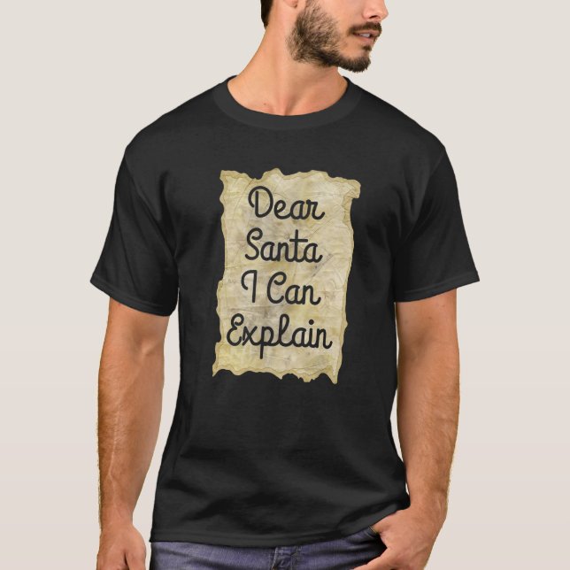 Camiseta Caros Papais noeis De Natal Posso Explicar Papais  (Frente)