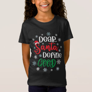 Camiseta Caros Papais noeis definem um bom Natal engraçado