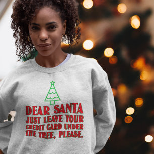 Camiseta Caros Papais noeis Deixam Cartão De Crédito Na Árv