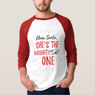 Camiseta Caros Papais noeis, ela é o Natal travesso