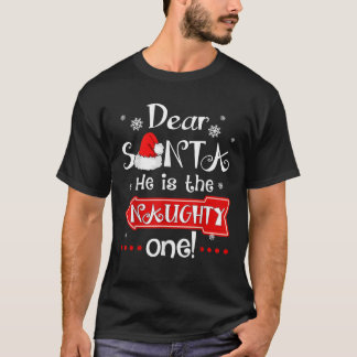 Camiseta Caros Papais noeis, ele é o malvado que combina co