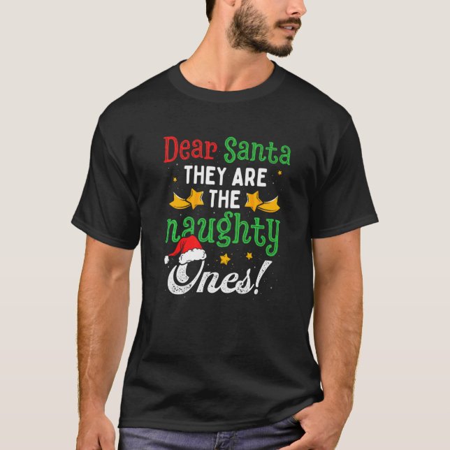 Camiseta Caros Papais noeis Eles São Os Malditos Cristos Pa (Frente)