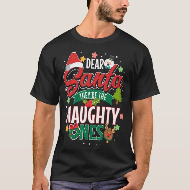 Camiseta Caros Papais noeis, eles são os noivos do Natal (Frente)