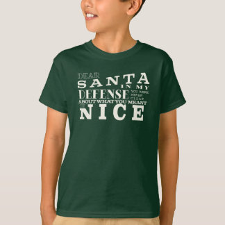Camiseta Caros Papais noeis, Em Minha Defesa, Engraçados Cr
