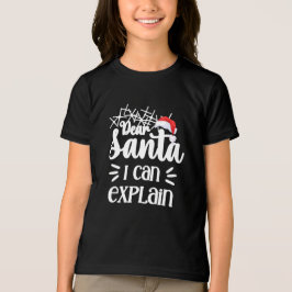 Camiseta Caros Papais noeis engraçados Natal Negro