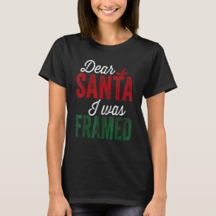Camiseta Caros Papais noeis, Eu Estava Enquadrada No Natal.