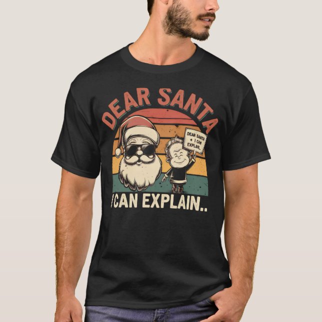 Camiseta Caros Papais noeis, Eu Posso Explicar (Frente)