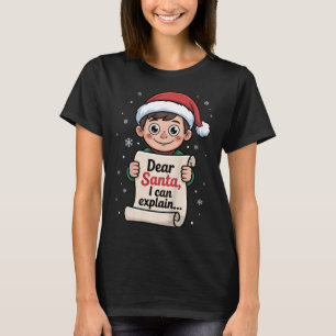 Camiseta Caros Papais noeis, Eu Posso Explicar O Engraçado 