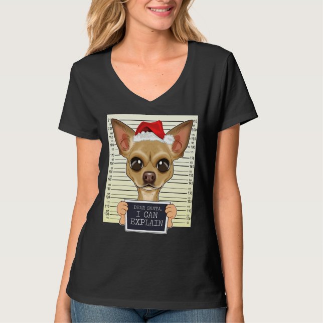Camiseta Caros Papais noeis Eu Posso Explicar o Natal de Ch (Frente)