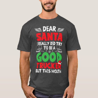 Camiseta Caros Papais noeis, Eu Tento Ser Um Bom Caminhonei