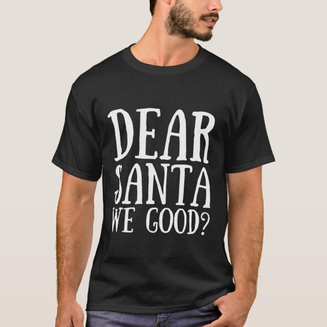 Camiseta Caros Papais noeis, Feliz Natal, Papais noeis Engr (Frente)