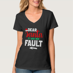 Camiseta Caros Papais noeis, Foi A Culpa Dela Um Casal De N