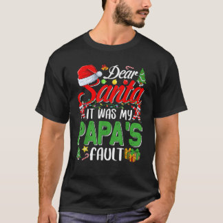 Camiseta Caros Papais noeis, foi o Natal do meu pai.