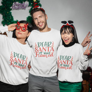 Camiseta Caros Papais noeis, foi uma camisola de natal enqu