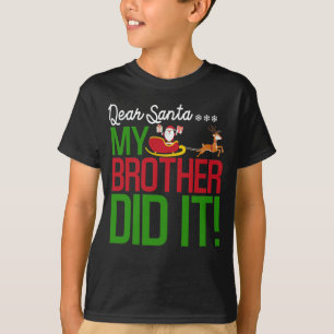 Camiseta Caros Papais noeis, Meu Irmão Fez Um Natal De Gar