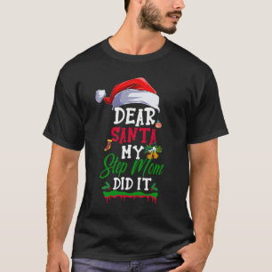 Camiseta Caros Papais noeis Meu Passo Mãe Fez Um Natal Engr