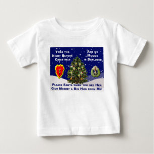 Camiseta Caros Papais noeis, minha Mamãe está implantada