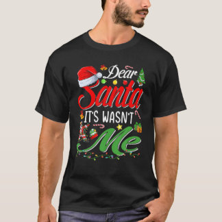 Camiseta Caros Papais noeis, não fui uma festa de Natal da 