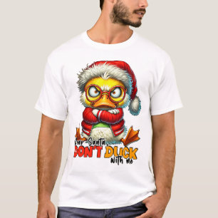 Camiseta Caros Papais noeis Não Pato Comigo - Sarcástico Gr
