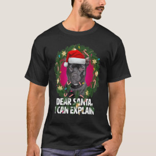 Camiseta Caros Papais noeis - O Pit Bull Americano foi noje