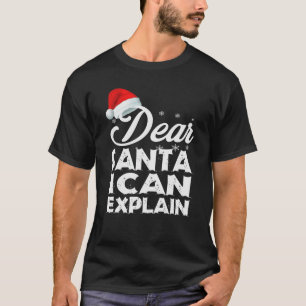 Camiseta Caros Papais noeis, Posso Explicar Engraçada