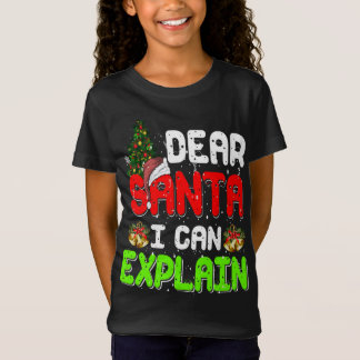 Camiseta Caros Papais noeis Posso Explicar O Engraçado Xmas