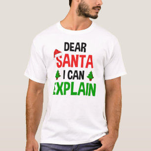 Camiseta Caros Papais noeis, Posso Explicar O Feliz Natal