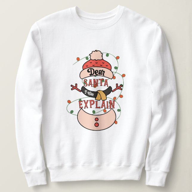 Camiseta Caros Papais noeis, posso explicar o natal (Frente do Design)