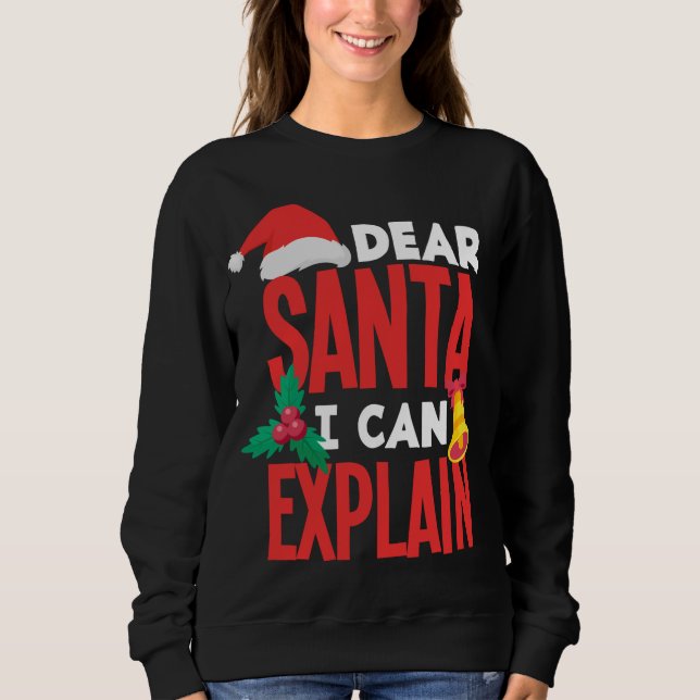 Camiseta Caros Papais noeis, Posso Explicar Papai Noel Que  (Frente)