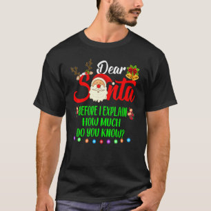 Camiseta Caros Papais noeis Posso Explicar Xmas Pajama Para