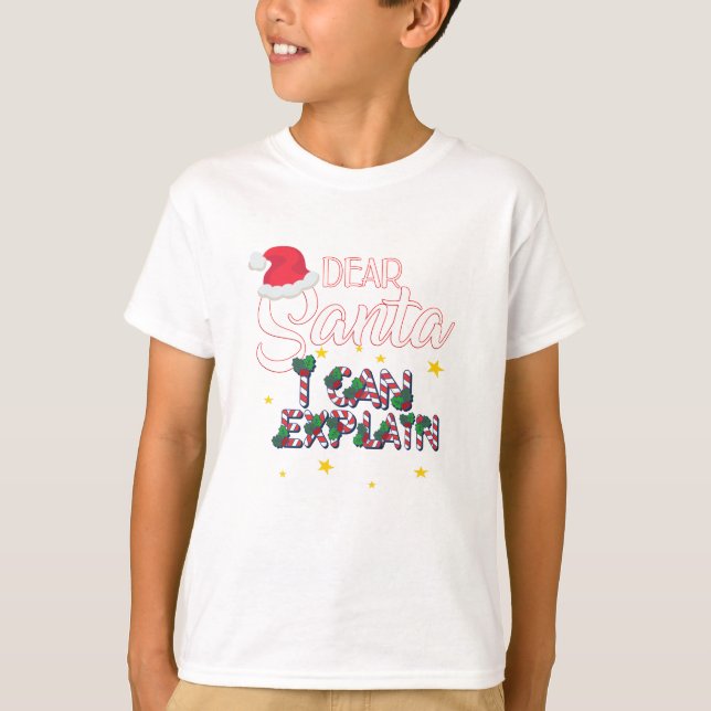 Camiseta Caros Papais noeis Que Posso Explicar (Frente)