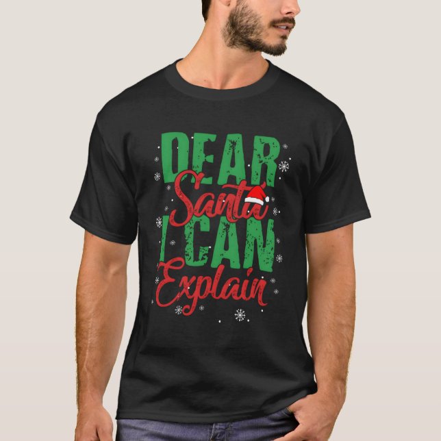 Camiseta Caros Papais noeis Que Posso Explicar (Frente)