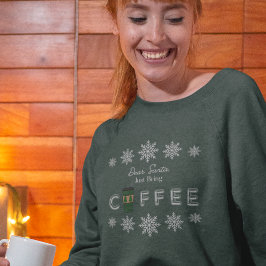 Camiseta Caros Papais noeis, Tragam Café