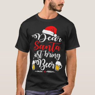 Camiseta Caros Papais noeis, Tragam Cerveja De Natal Engraç